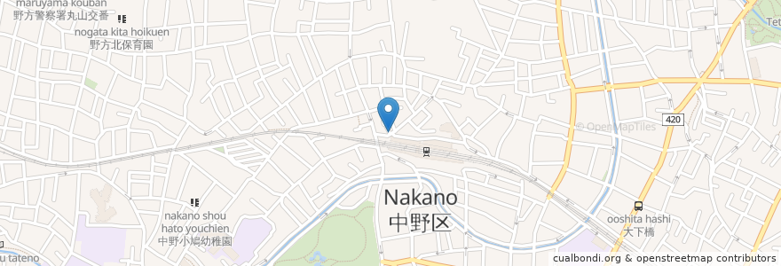 Mapa de ubicacion de AlcolicCafeロジェ en ژاپن, 東京都, 中野区.