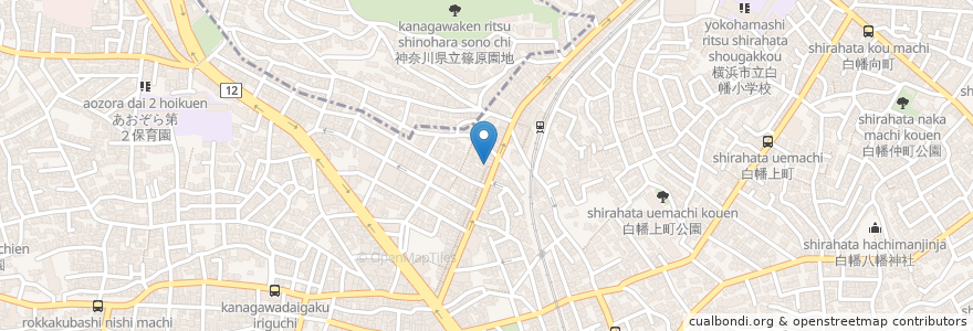 Mapa de ubicacion de キツチン友 en Japan, Präfektur Kanagawa, Yokohama, 神奈川区.