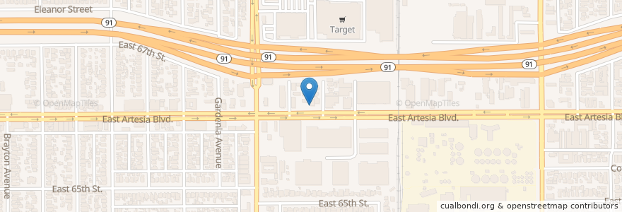 Mapa de ubicacion de Long Beach Car Wash en Verenigde Staten, Californië, Los Angeles County, Long Beach.