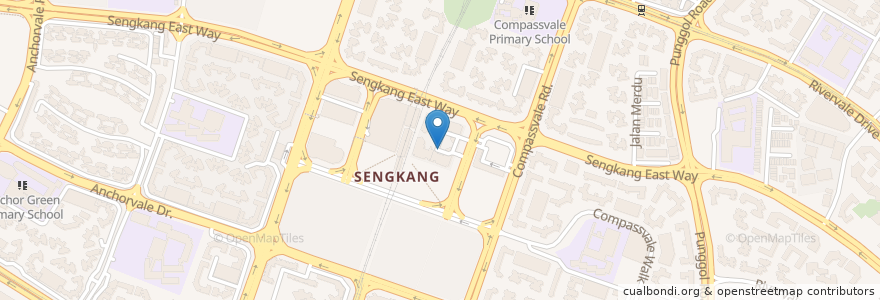 Mapa de ubicacion de Sengkang Interchange en シンガポール, Northeast.