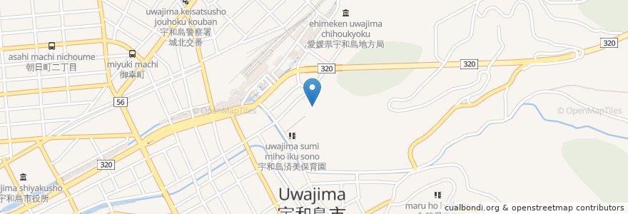 Mapa de ubicacion de 別格6番 臨海山龍光院 en ژاپن, 愛媛県, 宇和島市.