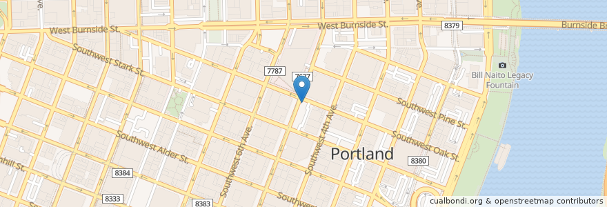 Mapa de ubicacion de Aybla en Amerika Syarikat, Oregon, Portland, Multnomah County.