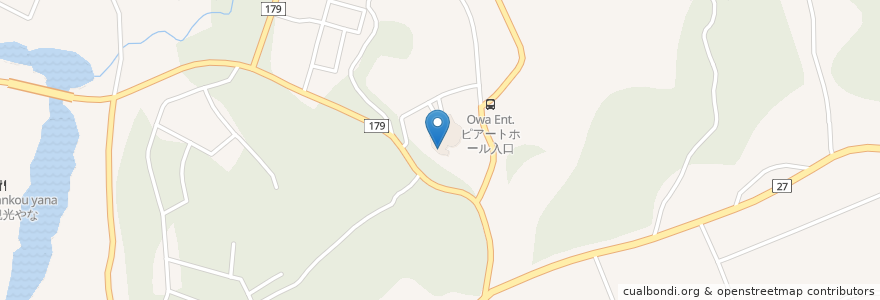 Mapa de ubicacion de 黒羽図書館 en Japón, Prefectura De Tochigi, 大田原市.