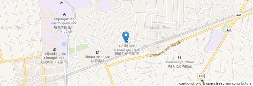 Mapa de ubicacion de カフェ・メロディ en 일본, 도쿄도, 世田谷区.