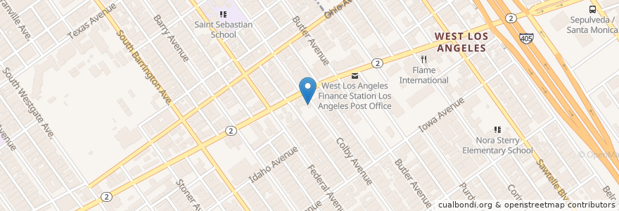 Mapa de ubicacion de Siam Chan en Amerika Birleşik Devletleri, Kaliforniya, Los Angeles County, Los Angeles.