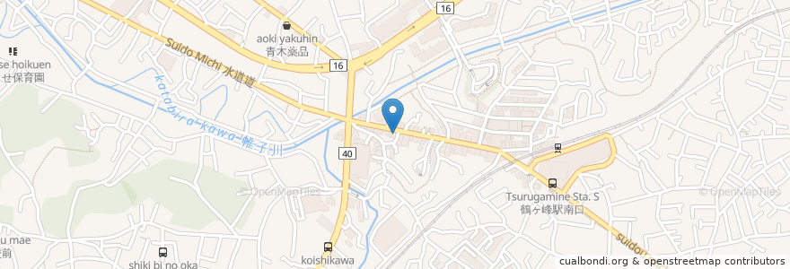Mapa de ubicacion de 個別指導 en Japan, Kanagawa Prefecture, Yokohama, Asahi Ward.
