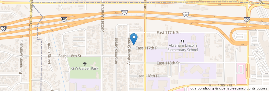 Mapa de ubicacion de Saint Leo School en 미국, 캘리포니아주, Los Angeles County.