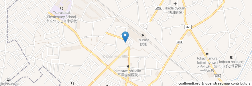 Mapa de ubicacion de よつば薬局 en 일본, 사이타마현, 富士見市.