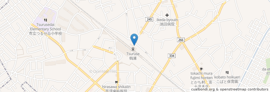 Mapa de ubicacion de つるせ針灸整骨院 en 日本, 埼玉県, 富士見市.