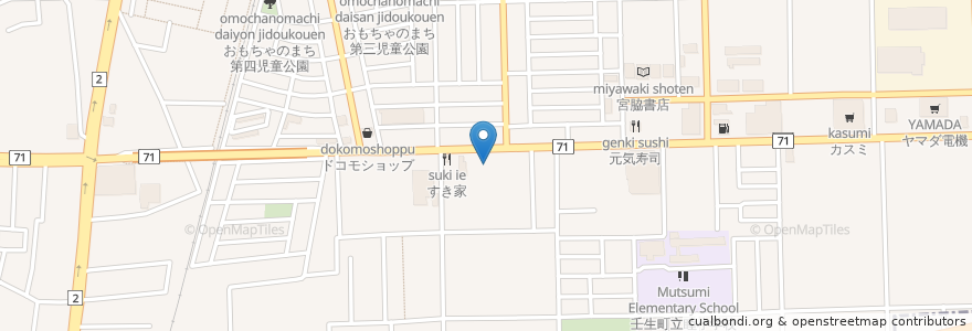 Mapa de ubicacion de エネオス en Япония, Тотиги, 下都賀郡, 壬生町.