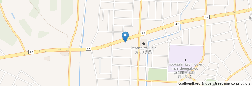 Mapa de ubicacion de 丸亀製麺 en Giappone, Prefettura Di Tochigi, 真岡市.
