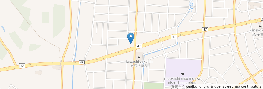 Mapa de ubicacion de BigBoy en Giappone, Prefettura Di Tochigi, 真岡市.