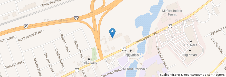Mapa de ubicacion de Primacy Care Walk-In of Milford en États-Unis D'Amérique, Connecticut, New Haven County, Milford.
