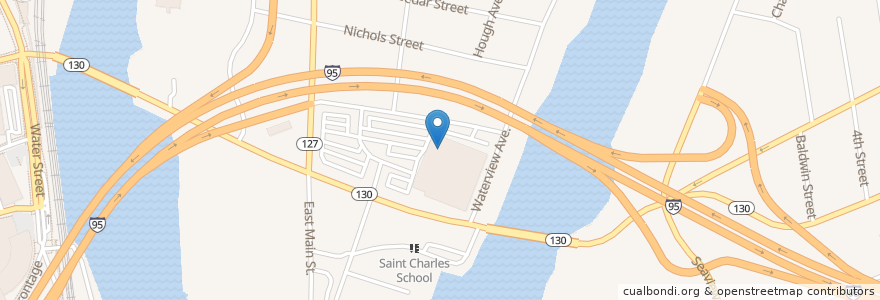 Mapa de ubicacion de Uncle Buck's Fishbowl & Grill en الولايات المتّحدة الأمريكيّة, كونيتيكت, Fairfield County, Bridgeport.