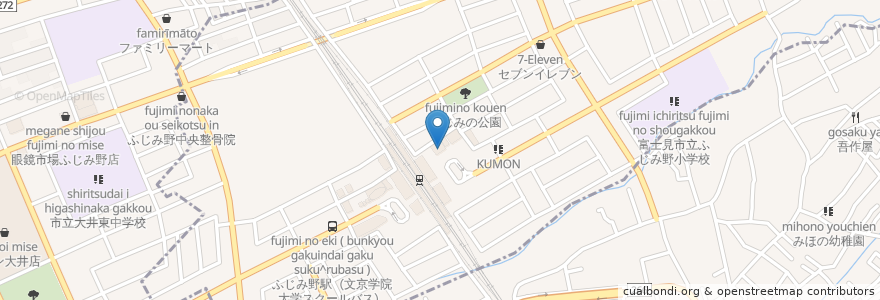 Mapa de ubicacion de こう内科循環器科クリニック en Japan, 埼玉県, 富士見市.