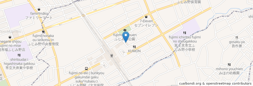 Mapa de ubicacion de 京極堂 en Japan, Saitama Prefecture, Fujimi.