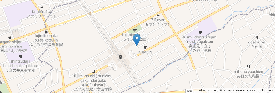 Mapa de ubicacion de 杉田歯科医院 en 日本, 埼玉县, 富士見市.