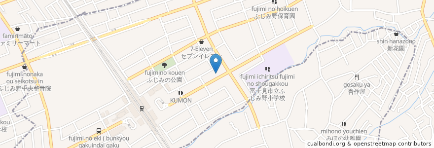 Mapa de ubicacion de ふじみ野カイロプラクティックセンター en Japan, 埼玉県, 富士見市.