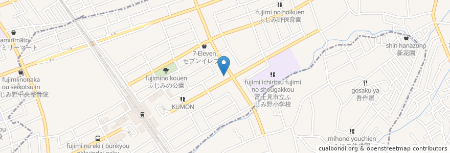 Mapa de ubicacion de くろだ女性クリニック en Japão, 埼玉県, 富士見市.