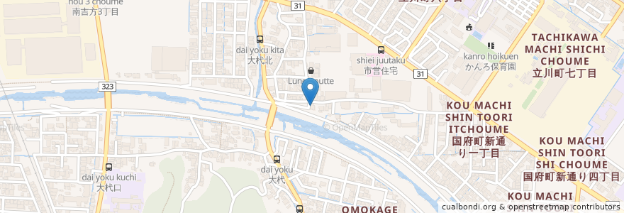 Mapa de ubicacion de 大杙集会所 en Japan, Tottori Prefecture, Tottori.