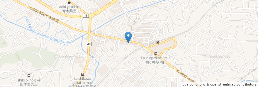Mapa de ubicacion de 豊丸水産 en Japonya, 神奈川県, 横浜市, 旭区.