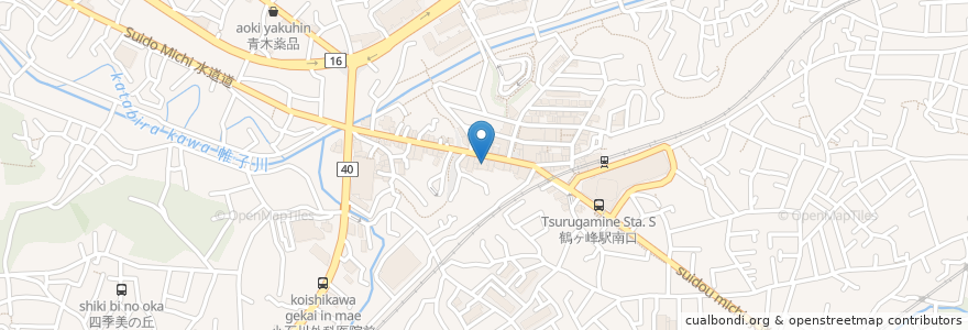 Mapa de ubicacion de 鶴ヶ峰もえぎ en Jepun, 神奈川県, 横浜市, 旭区.