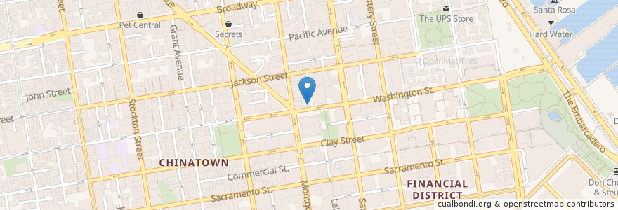 Mapa de ubicacion de Aventine en United States, California, San Francisco, San Francisco.