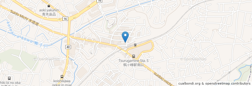 Mapa de ubicacion de らーめんダイニング 満月 en 日本, 神奈川県, 横浜市, 旭区.