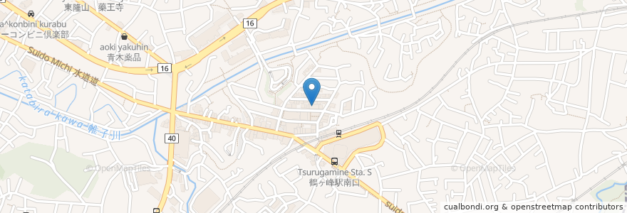 Mapa de ubicacion de ヤマハ鶴ヶ峰音楽教室 en Japan, 神奈川県, Yokohama, 旭区.