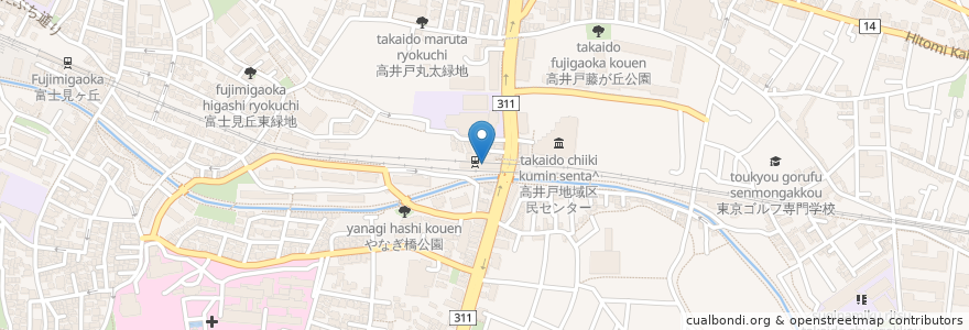 Mapa de ubicacion de ドトールコーヒーショップ en Japan, 東京都, 杉並区.