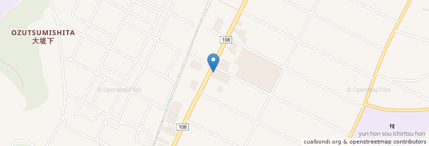 Mapa de ubicacion de 由利本荘市 en 日本, 秋田県, 由利本荘市.
