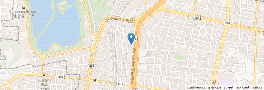 Mapa de ubicacion de おとんば en 日本, 东京都/東京都, 台東区.
