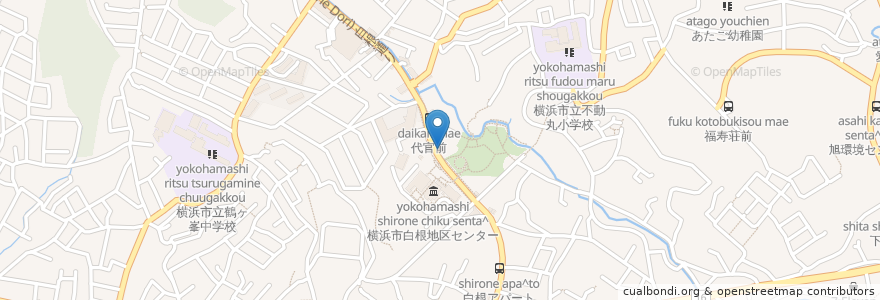 Mapa de ubicacion de りつ子の店 en Japão, 神奈川県, 横浜市, 旭区.
