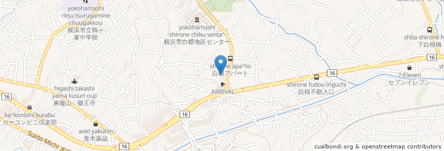 Mapa de ubicacion de やんべ小児科 en Japon, Préfecture De Kanagawa, 横浜市, 旭区.