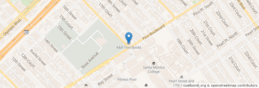 Mapa de ubicacion de Rocco's Cheesecake en États-Unis D'Amérique, Californie, Los Angeles County.