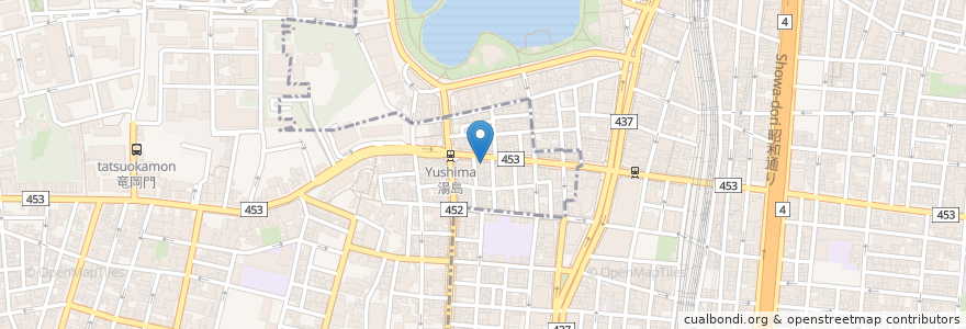 Mapa de ubicacion de Teppanyaki Grow Ueno (iK) en 일본, 도쿄도, 다이토구.