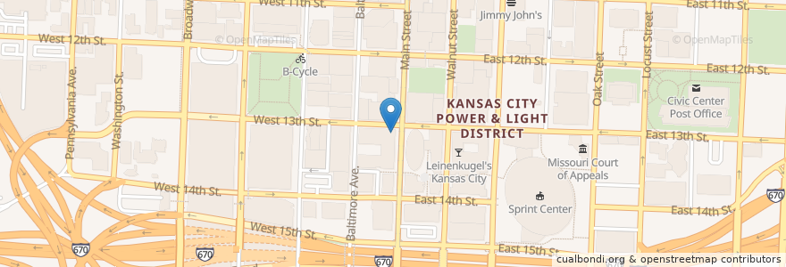 Mapa de ubicacion de Yard House en Amerika Syarikat, Missouri, Kansas City, Jackson County.
