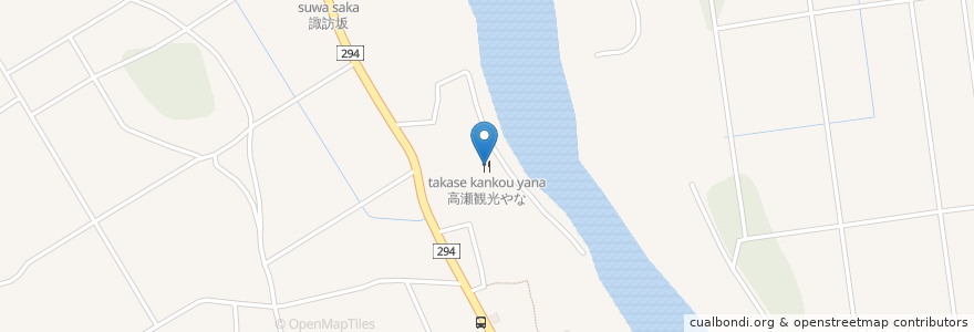 Mapa de ubicacion de 高瀬観光やな en Giappone, Prefettura Di Tochigi, 那須郡, 那珂川町.