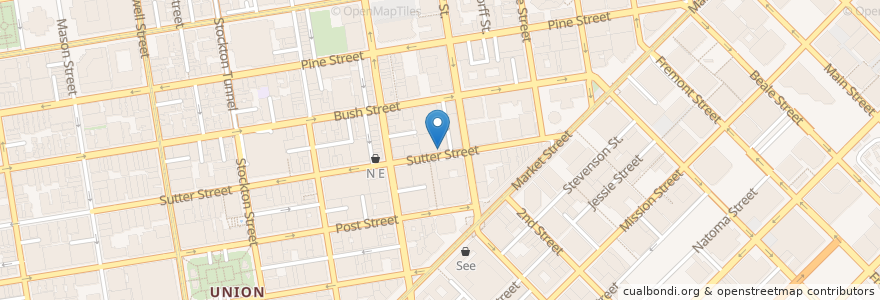 Mapa de ubicacion de Shorty Goldstein's en Verenigde Staten, Californië, San Francisco, San Francisco.