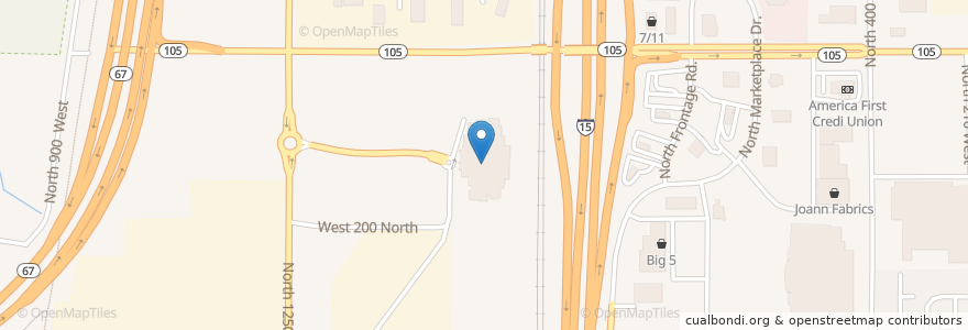 Mapa de ubicacion de Megaplex Theatres at Legacy Crossing en Estados Unidos Da América, Utah, Davis County, Centerville.