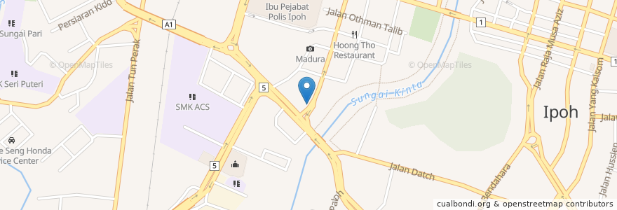 Mapa de ubicacion de Maharaj's Kitchen en Malásia, Perak.