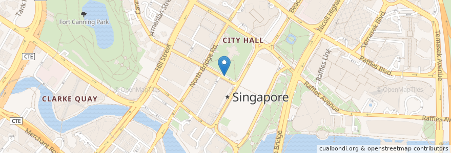 Mapa de ubicacion de National Gallery Car Park en Singapur, Central.