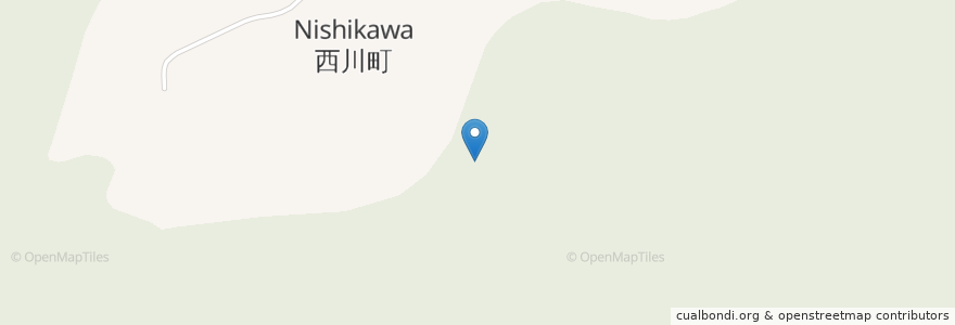 Mapa de ubicacion de 西川町 en Jepun, 山形県, 西村山郡, 西川町.