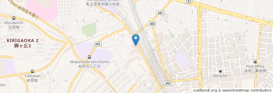 Mapa de ubicacion de プチモンドフルーツパーラー en ژاپن, 東京都, 北区.
