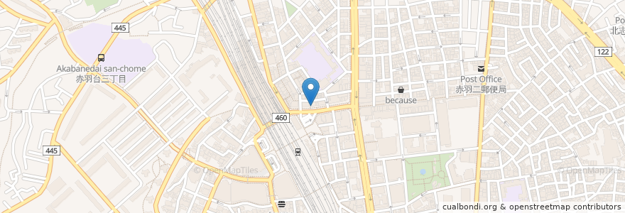 Mapa de ubicacion de 大戸屋 en 日本, 东京都/東京都, 北区.