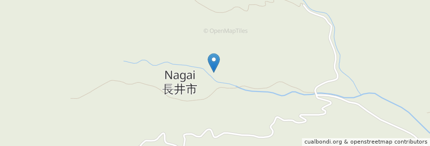 Mapa de ubicacion de 長井市 en Japón, Prefectura De Yamagata, 長井市.