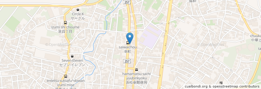 Mapa de ubicacion de 美酒美食光一 en 日本, 静岡県, 浜松市, 中区.