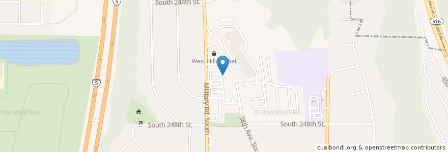 Mapa de ubicacion de Iglesia Pentecostal La Cosecha en Amerika Syarikat, Washington, King County, Kent.