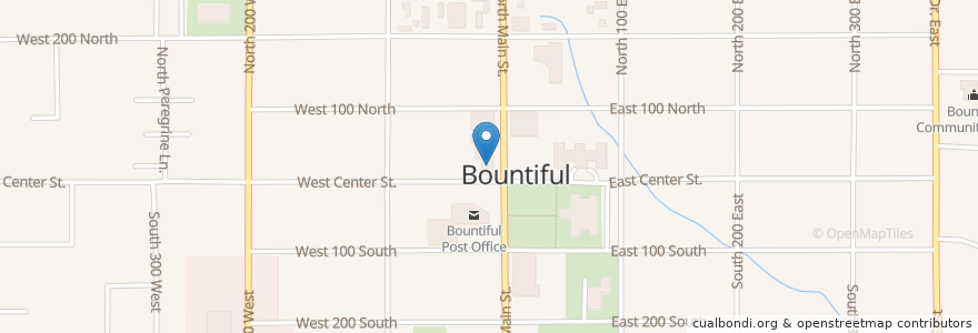 Mapa de ubicacion de Zions Bank en Vereinigte Staaten Von Amerika, Utah, Davis County, Bountiful.