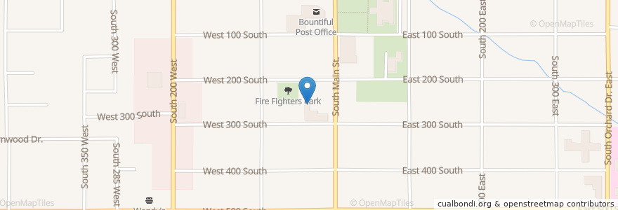 Mapa de ubicacion de White Space Studios en Estados Unidos Da América, Utah, Davis County, Bountiful.